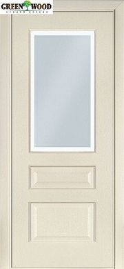 Дверь межкомнатная шпонированная Terminus Классик Модель 102 (Стекло) Ясень crema