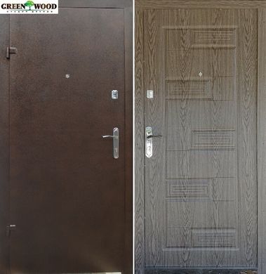 Дверь входная Бастион-БЦ Порошок-Эконом Б-288 ПВХ-01