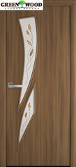 Дверь межкомнатная Новый стиль Экошпон МОДЕРН Камея Ольха 3D (стекло с рисунком)