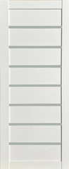 Дверь межкомнатная КДФ (KDF) Лира коллекция SONATA( экошпон) цвет Снежный мат стекло сатин