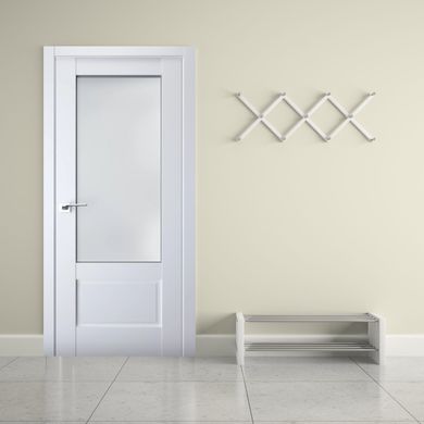 Дверь межкомнатная Terminus с ПВХ покрытием Неоклассико 606 ПО (стекло) Белый мат