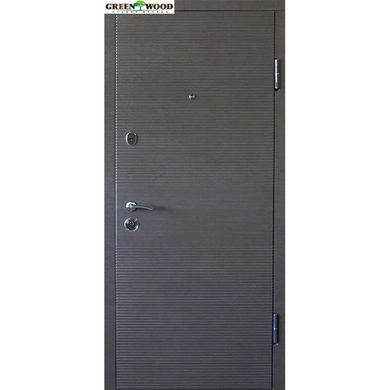 Дверь металлическая ТМ Министерство дверей ПО-3К-168 Венге серый горизонт