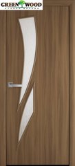 Дверь межкомнатная Новый стиль Экошпон МОДЕРН Камея Ольха 3D (стекло с прозрачным рисунком)