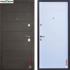 Дверь металлическая Zimen Gorizontal Венге Горизонт Темный/Венге Горизонт Ваниль