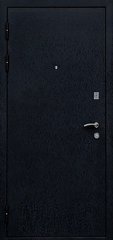 Дверь входная СТРАЖ Металл шагрень чёрная/МДФ Венге Левая 860х2050 мм №271, порошковая покраска