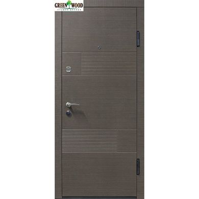 Дверь металлическая ТМ Министерство дверей ПО-58 Венге серый горизонт