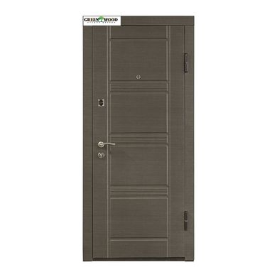Дверь металлическая ТМ Министерство дверей ПО-29 венге серый горизонтальный