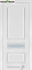 Дверь межкомнатная шпонированная Terminus Каро Модель 53 (Стекло 02) Ясень Белый