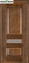 Дверь межкомнатная шпонированная Terminus Каро Модель 53 (Стекло 02) Дуб Браун