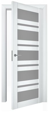 Дверь межкомнатная Terminus с ПВХ покрытием Нанофлекс 107 ПО белая (стекло)
