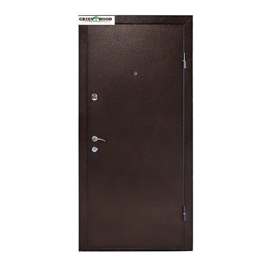 Дверь металлическая ТМ Министерство дверей ПУ-120м венге горизонтальный