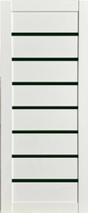 Дверь межкомнатная КДФ (KDF) Лира коллекция SONATA( экошпон) цвет Снежный мат стекло BLK