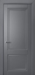 Дверь межкомнатная Terminus с ПВХ покрытием Неоклассико 402 ПГ (глухая) Антрацит