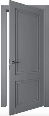 Дверь межкомнатная Terminus с ПВХ покрытием Неоклассико 402 ПГ (глухая) Антрацит