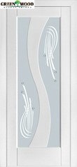 Дверь межкомнатная шпонированная Terminus Модерн Модель 15 (Стекло) Ясень белый