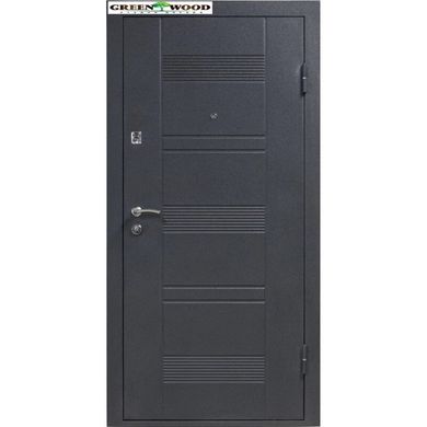 Дверь металлическая ТМ Министерство дверей ПУ-132 Венге горизонт серый