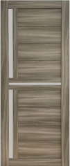 Дверь межкомнатная КДФ (KDF)Лагуну коллекция SONATA( экошпон) цвет Шимо антик стекло сатин