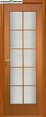 Дверь межкомнатная Новый стиль МДФ КОЛОРИ Витраж Ольха (Стекло Матовое)