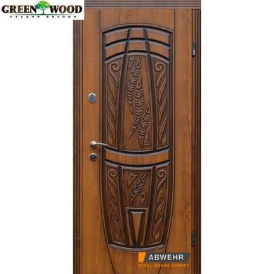 Дверь металлическая Абвер Avers Модель 209 Дуб Золотой + Патина