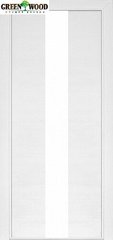 Дверь межкомнатная шпонированная Terminus Урбан Модель 23 (Стекло белое) Ясень белый