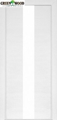 Дверь межкомнатная шпонированная Terminus Урбан Модель 23 (Стекло белое) Ясень белый