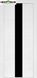 Дверь межкомнатная шпонированная Terminus Урбан Модель 23 (Стекло чёрное) Ясень белый